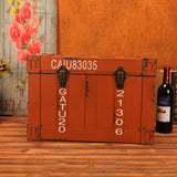 Creative Retro Wooden Suit Box Clothes Storage Box