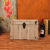 Creative Retro Wooden Suit Box Clothes Storage Box
