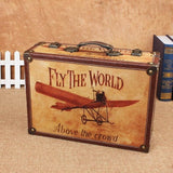 Creative Retro Wooden Suit Box Clothes Storage Box