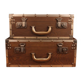 Creative Retro Wooden Suit Box Clothes Storage Box