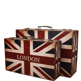 Retro London Wooden Suit Box Clothes Storage Box