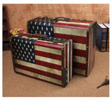 Retro London Wooden Suit Box Clothes Storage Box