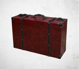 Red Chinese Wooden Suit Box Clothes Storage Box
