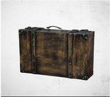 Red Chinese Wooden Suit Box Clothes Storage Box