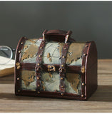 Retro Wooden Suit Box Clothes Storage