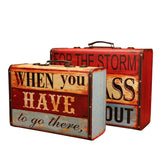 Creative Retro Wooden Suit Box Clothes